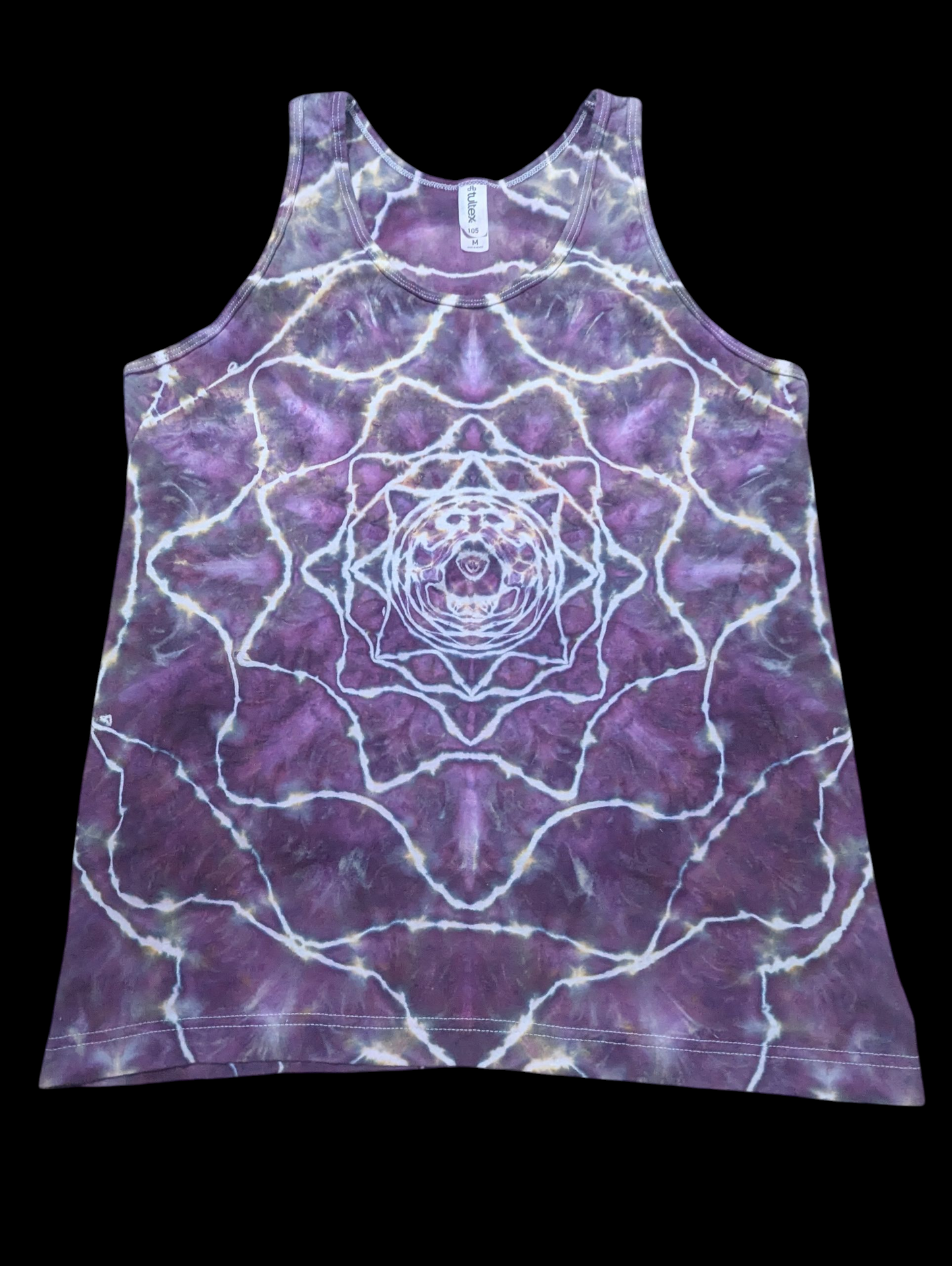 M Unisex Tank Black Cherry Mandala