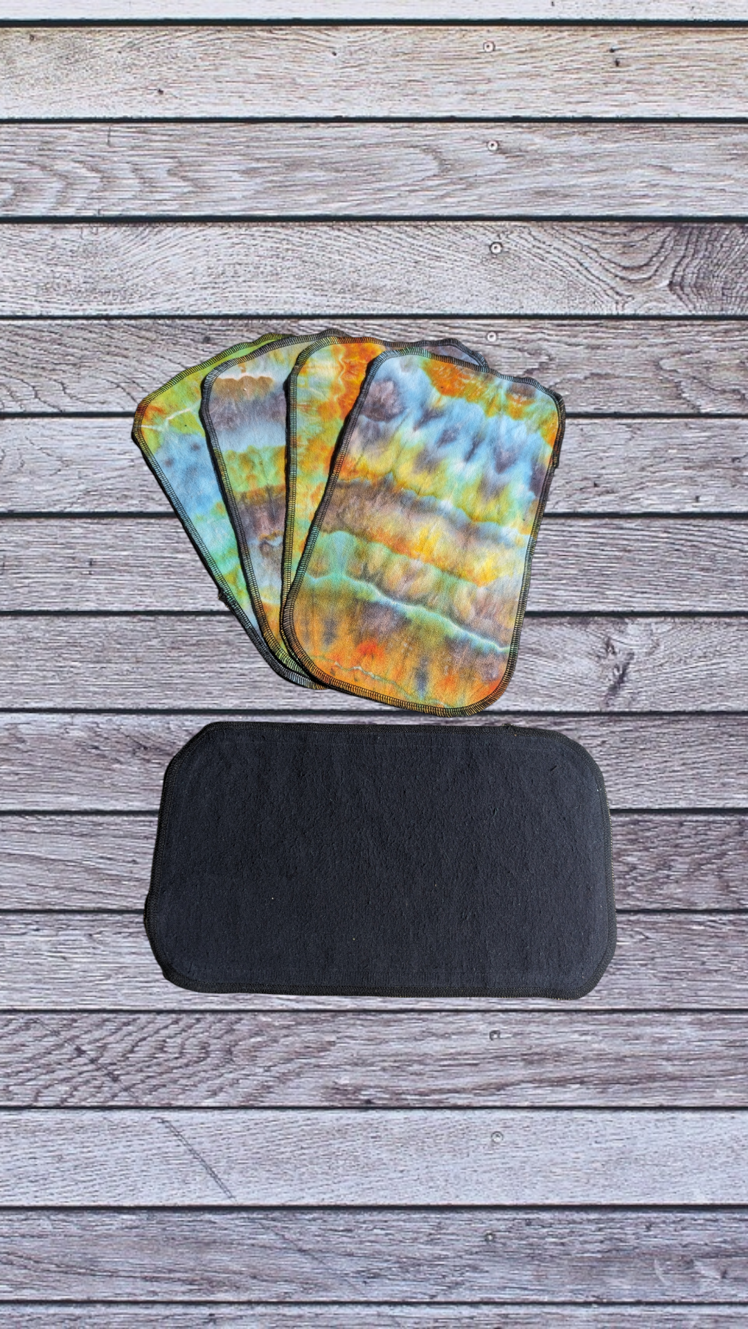 HandDyed cotton flannel half sheet unpaper towels (2 ply)