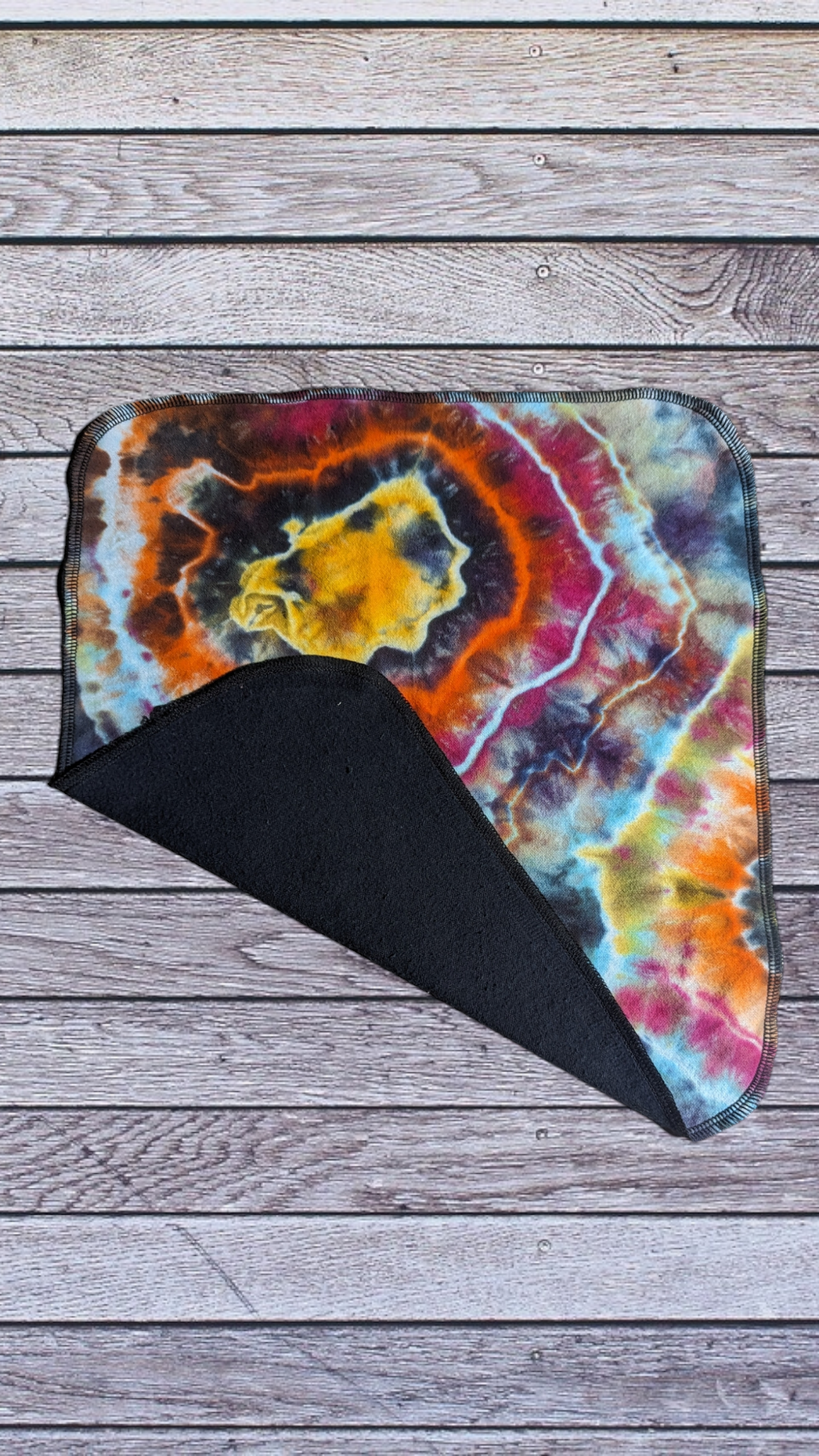 Hand dyed geodes cotton flannel full sheet unpaper towels (2 ply)
