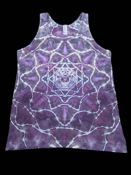 M Unisex Tank Black Cherry Mandala