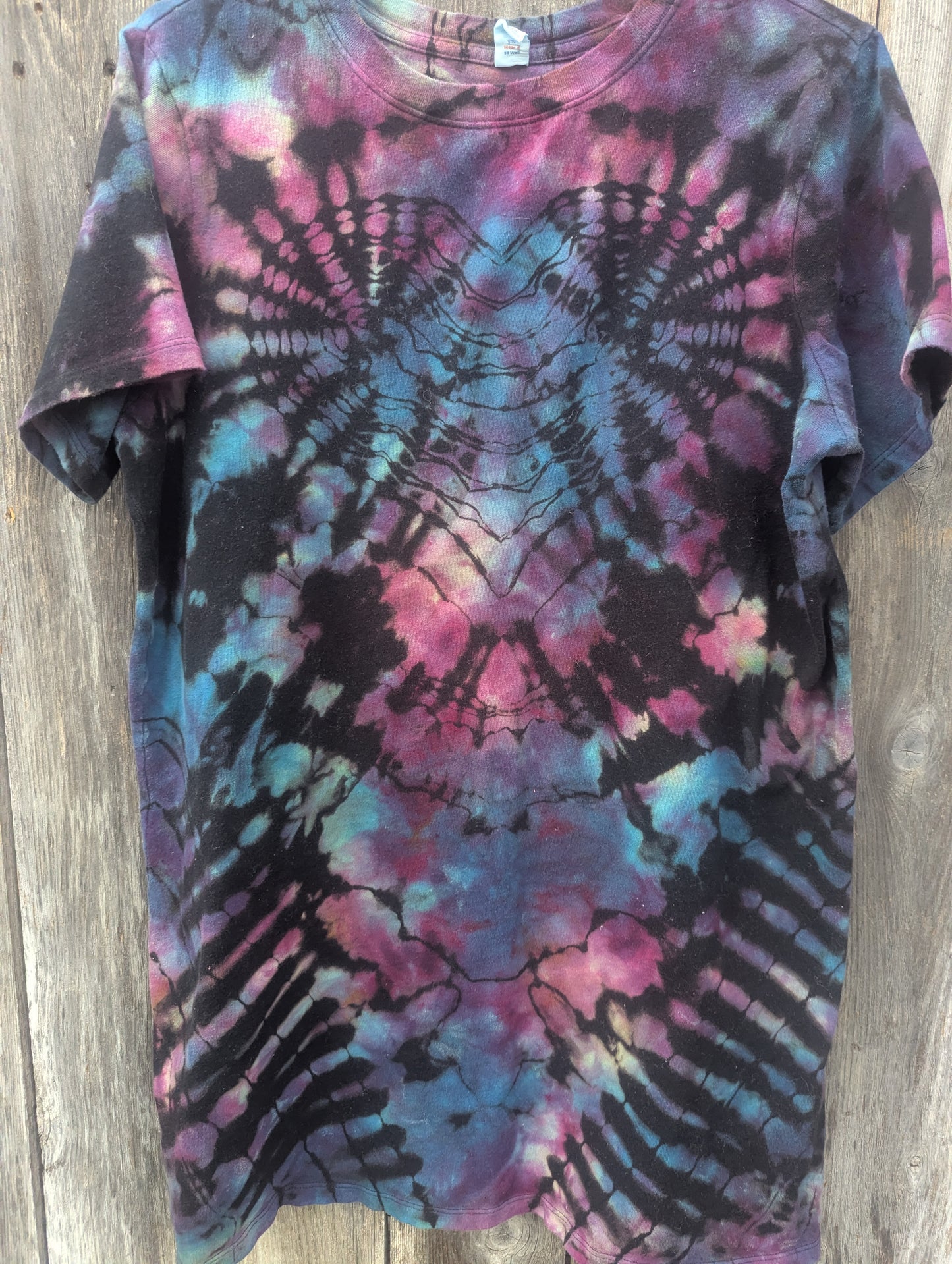 L Womens Reversed T-shirt dress