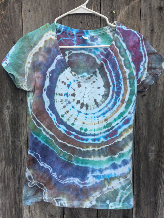 L Women's V Neck Tultex
