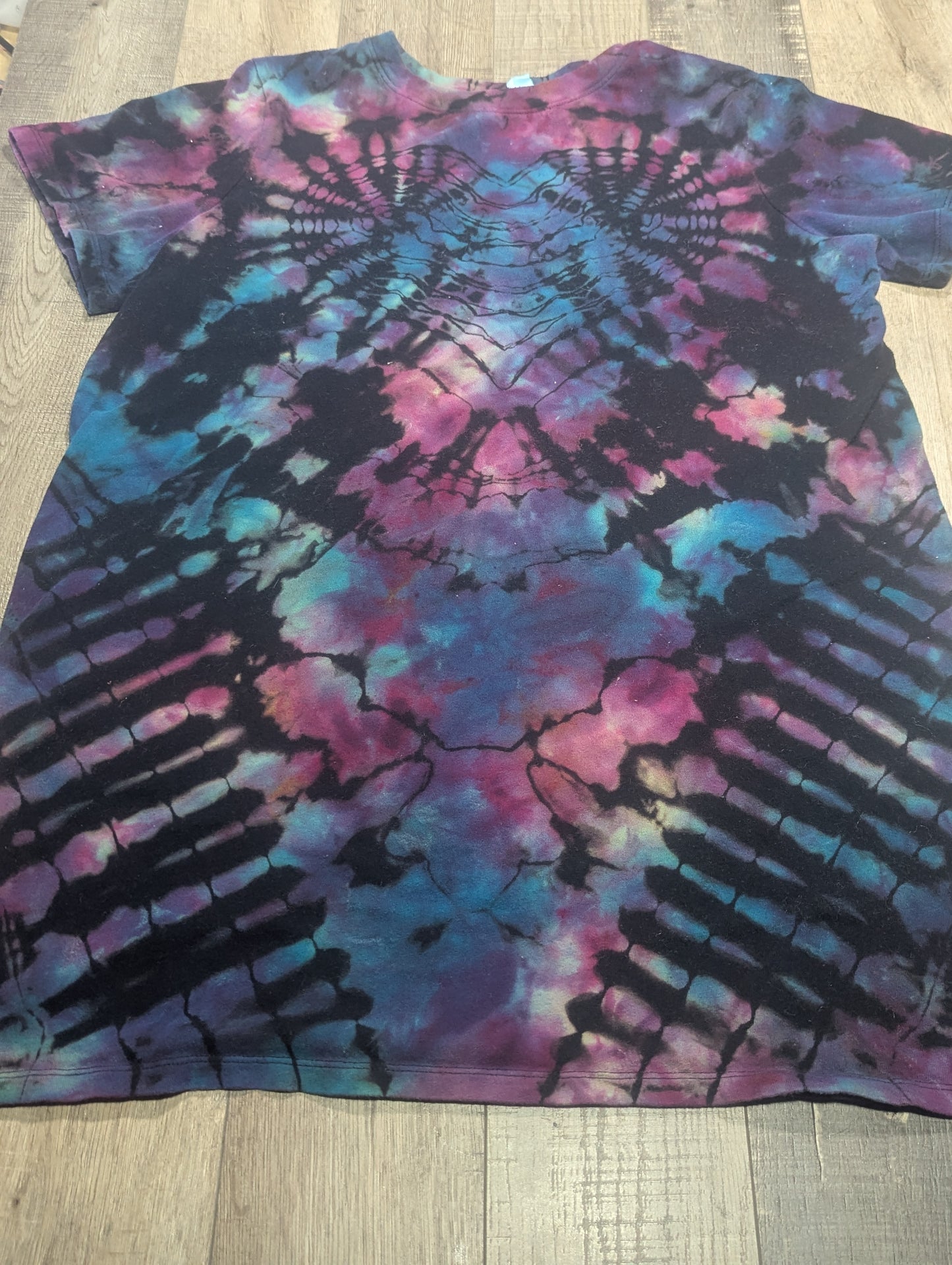 L Womens Reversed T-shirt dress