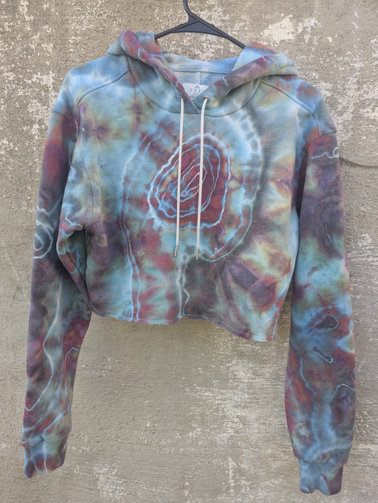 Upcycled S Women's Crop Hoodie